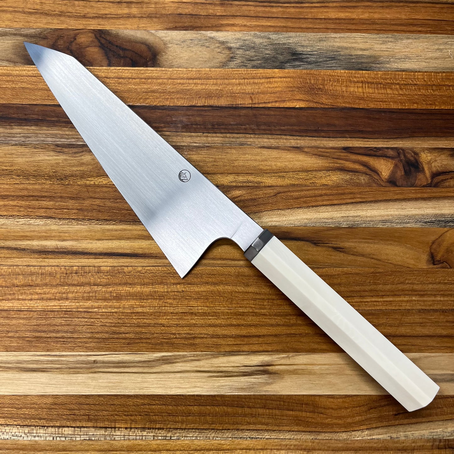 Enceladus 180mm (7") K-Tip Petty w/ Faux Ivory & Titanium Handle