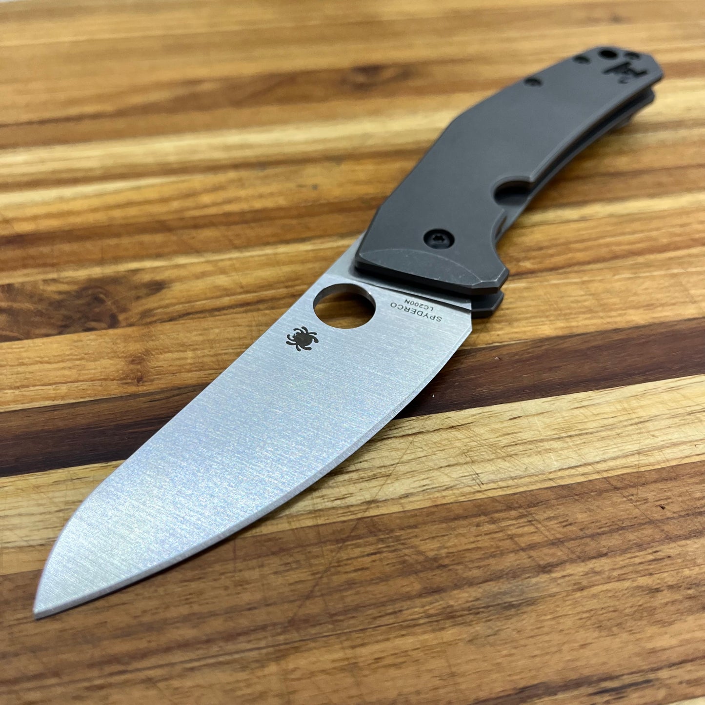 Spyderco SpydieChef Grey Titanium Folder