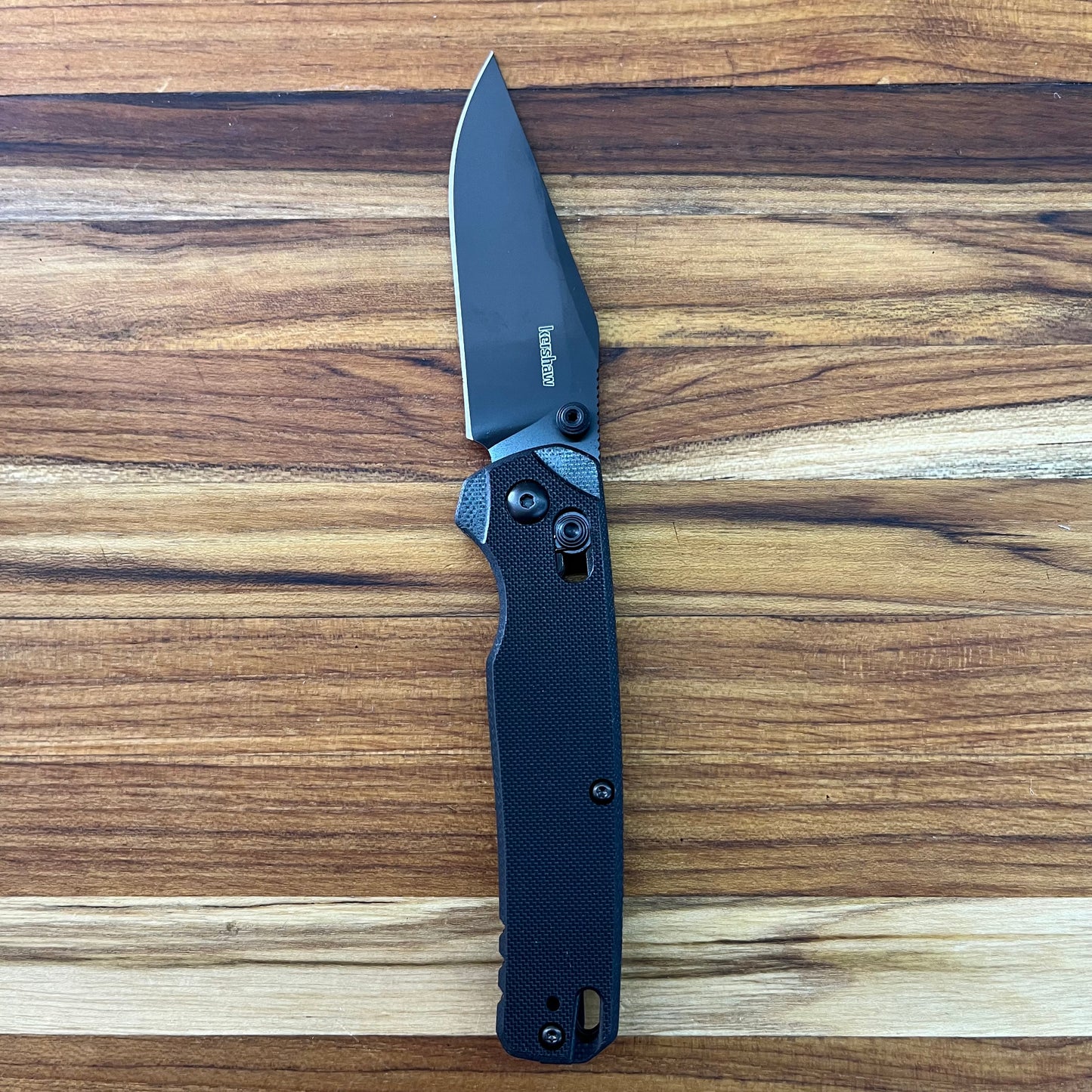 Kershaw Bel Air Clip Point 3" All Black Folding Knife w/ G10 Handle