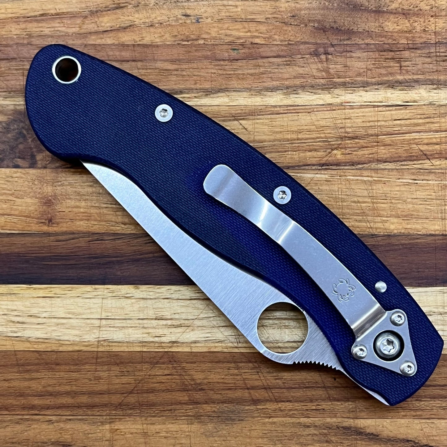 Spyderco Military S110V Blue G10 Folder