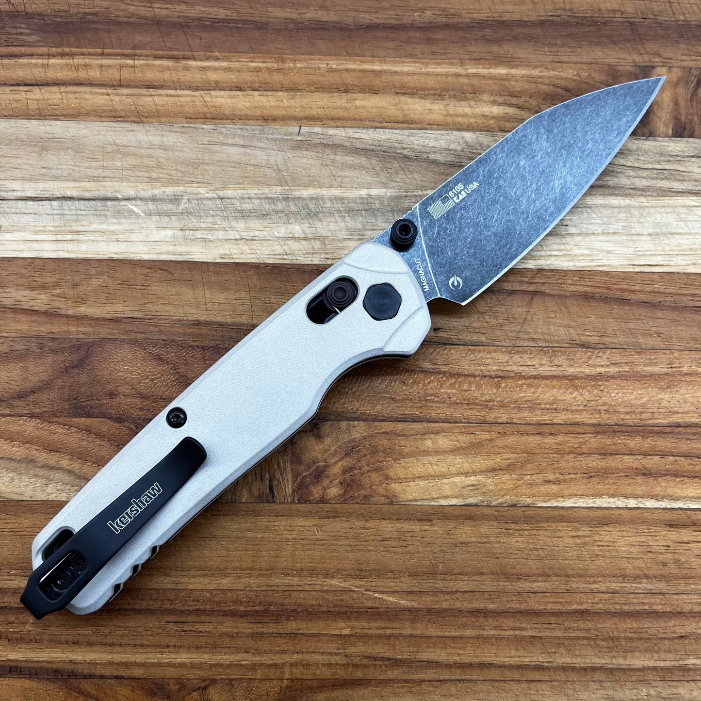 Kershaw Bel Air 3" Folding Knife w/ Bright Nickel Aluminum Handle