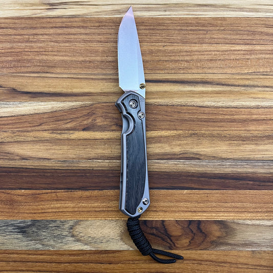 Chris Reeve Knives Small Sebenza 31 3" Folding Knife w/ Bog Oak Inlay