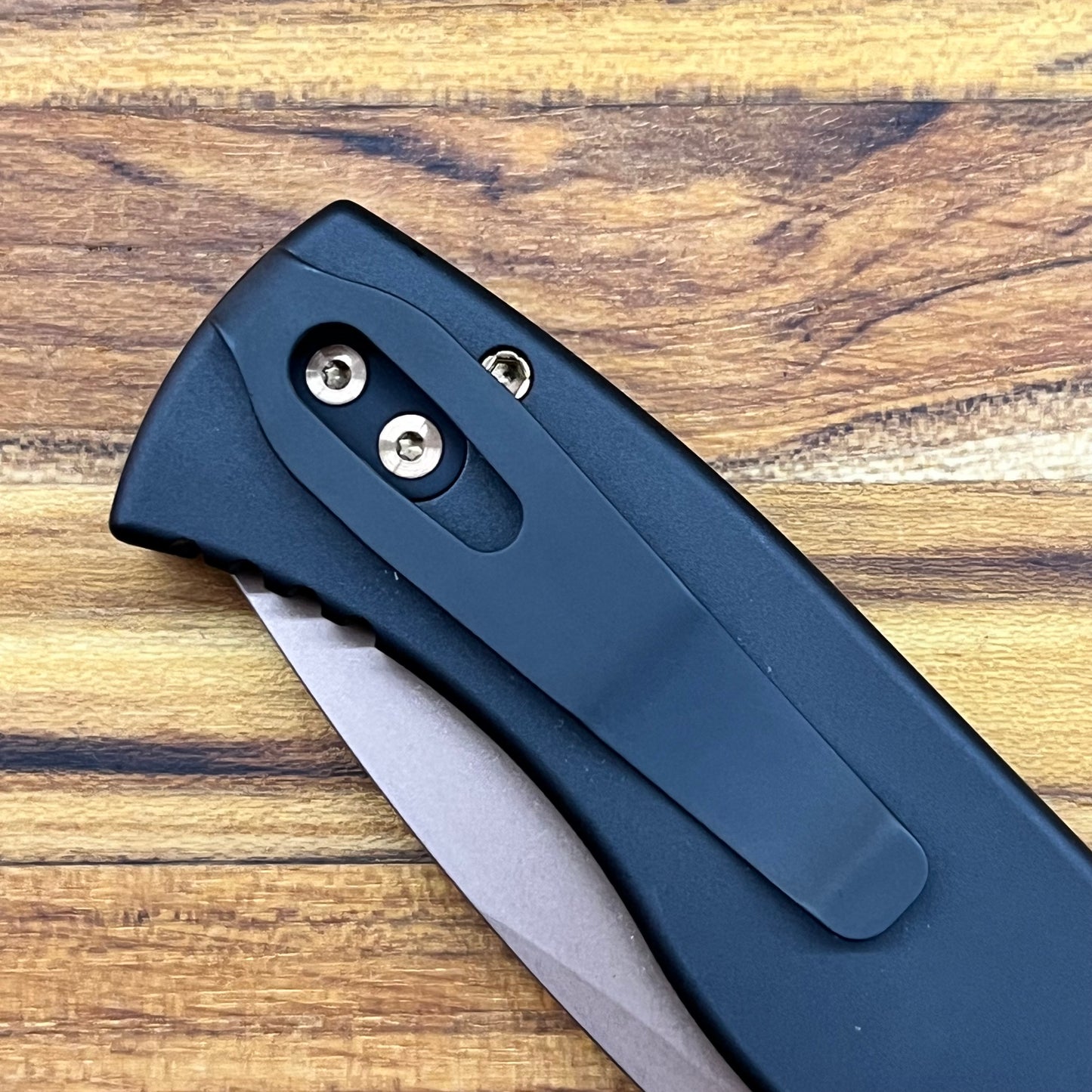 Pro-Tech TR-2 Rose Gold 3" Auto w/ Black Handle