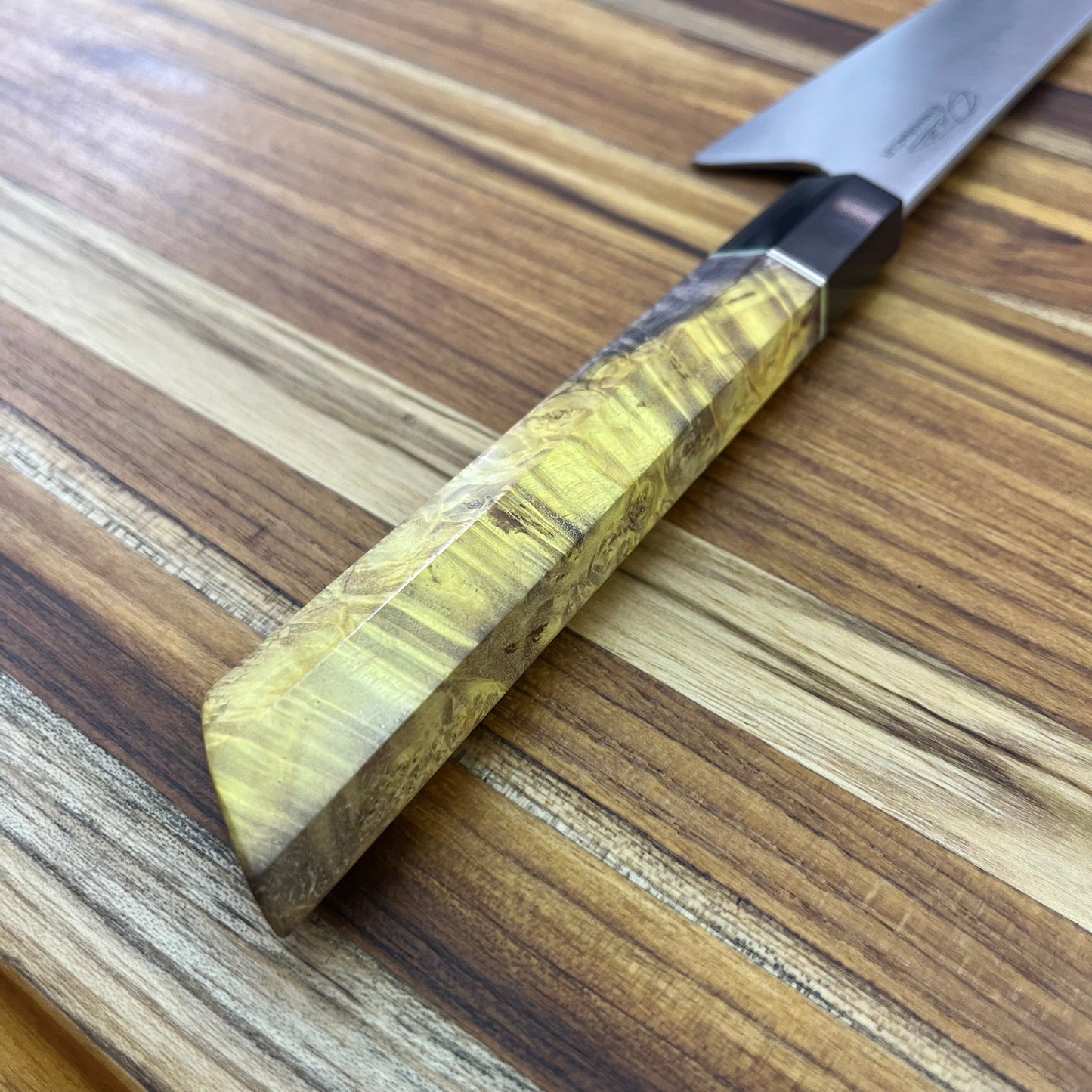 Alfredo Faccipieri ONE 200mm (7.75") Gyuto w/ Yellow Maple Burl Handle