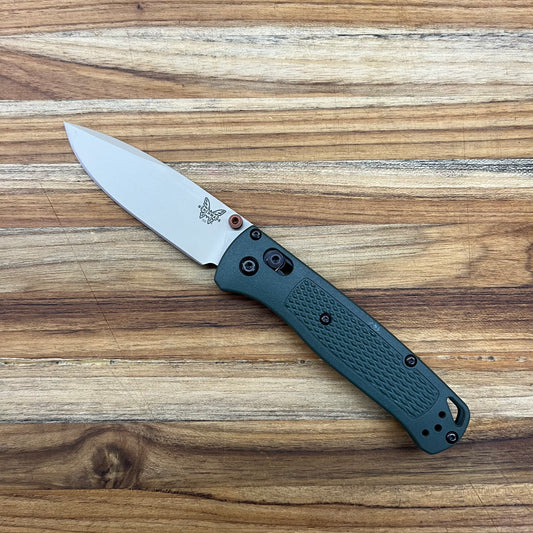 Benchmade Bugout 3.25" Folding Knife w/ Taiga Green Grivory Handle