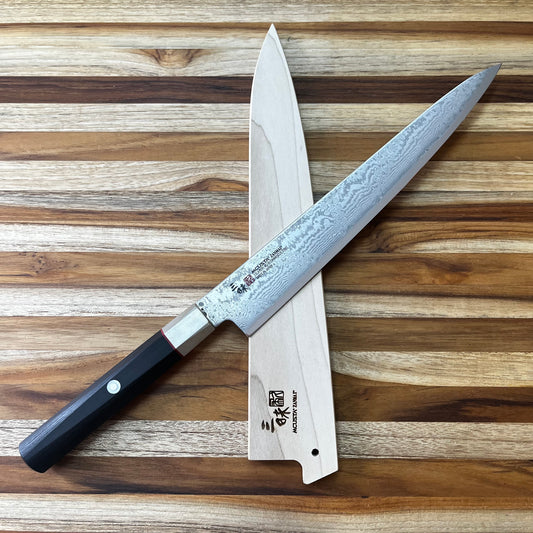 Mcusta Zanmai Natural Wood 240mm (9.5") Sujihiki Saya w/ Pin
