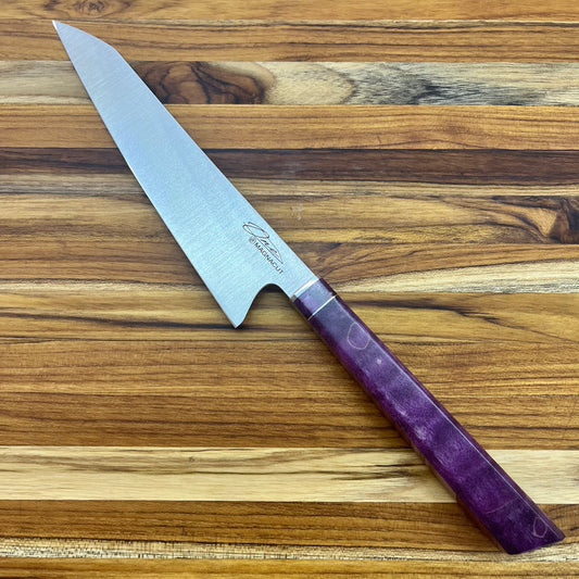 Alfredo Faccipieri ONE 200mm (7.75") Gyuto w/ Purple Quilted Maple Handle