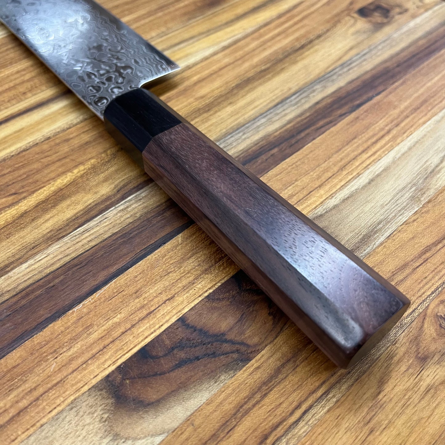 Kikuichi Nickel Warikomi Damascus 170mm (6.75") Nakiri