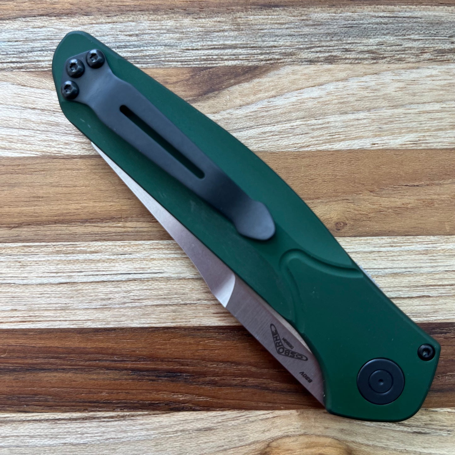 Benchmade Osborne 3.5" Auto w/ Green Aluminum Handle