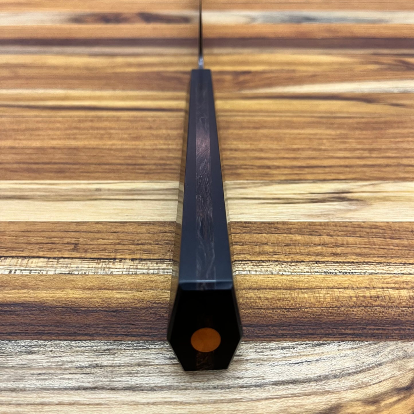 Enceladus 210mm (8.25") K-Tip Gyuto w/ Richlite & Carbon Fiber Handle