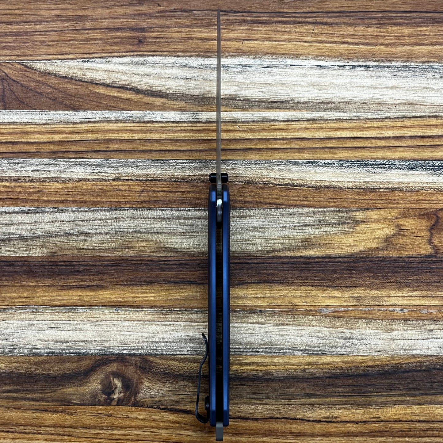 Benchmade Bailout 3.5" Folding Knife w/ Crater Blue Aluminum Handle