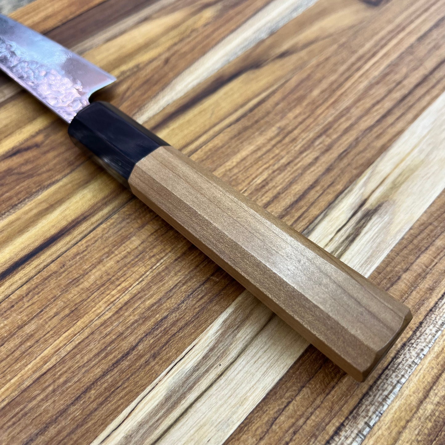 Kikuichi 67 Layer Mirror Damascus Tsuchime 135mm (5.25") Petty