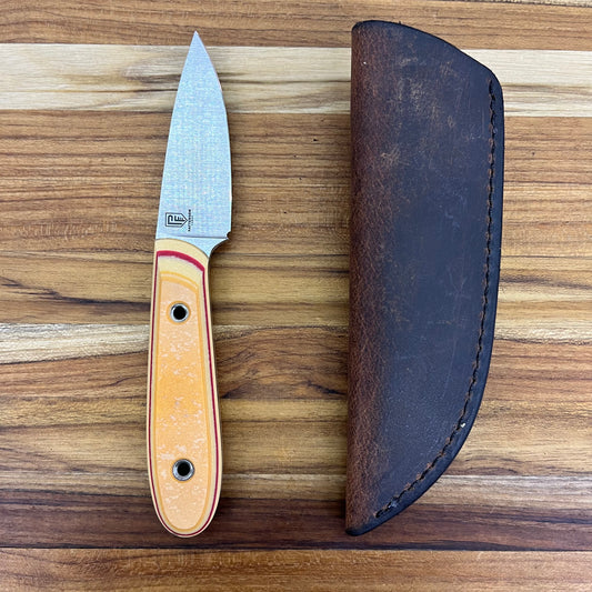 Patterson Forge 70mm (2.75") Fixed Blade w/ Paper G-Carta Handle