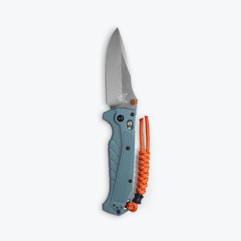 Benchmade Adira 3.6" Folding Knife w/ Depth Blue Grivory