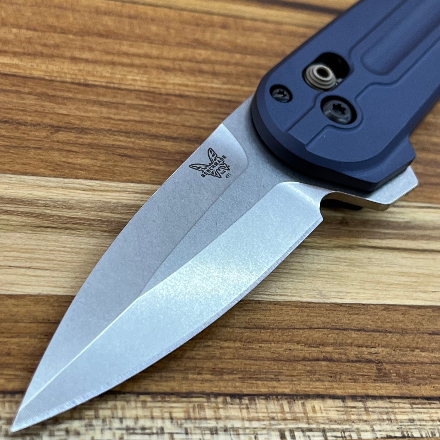 Benchmade Lowden 2.75" Flipping Knife w/ Crater Blue Aluminum Handle