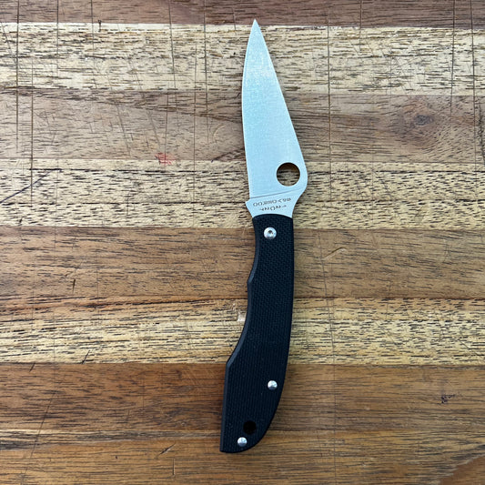 Spyderco Grasshopper 2" Folding Knife Black Handle
