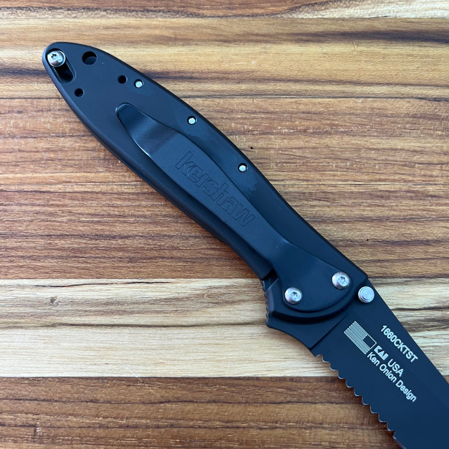 Kershaw Leek (P/S) 3" Flipping Knife w/ Black Blade & Aluminum Handle