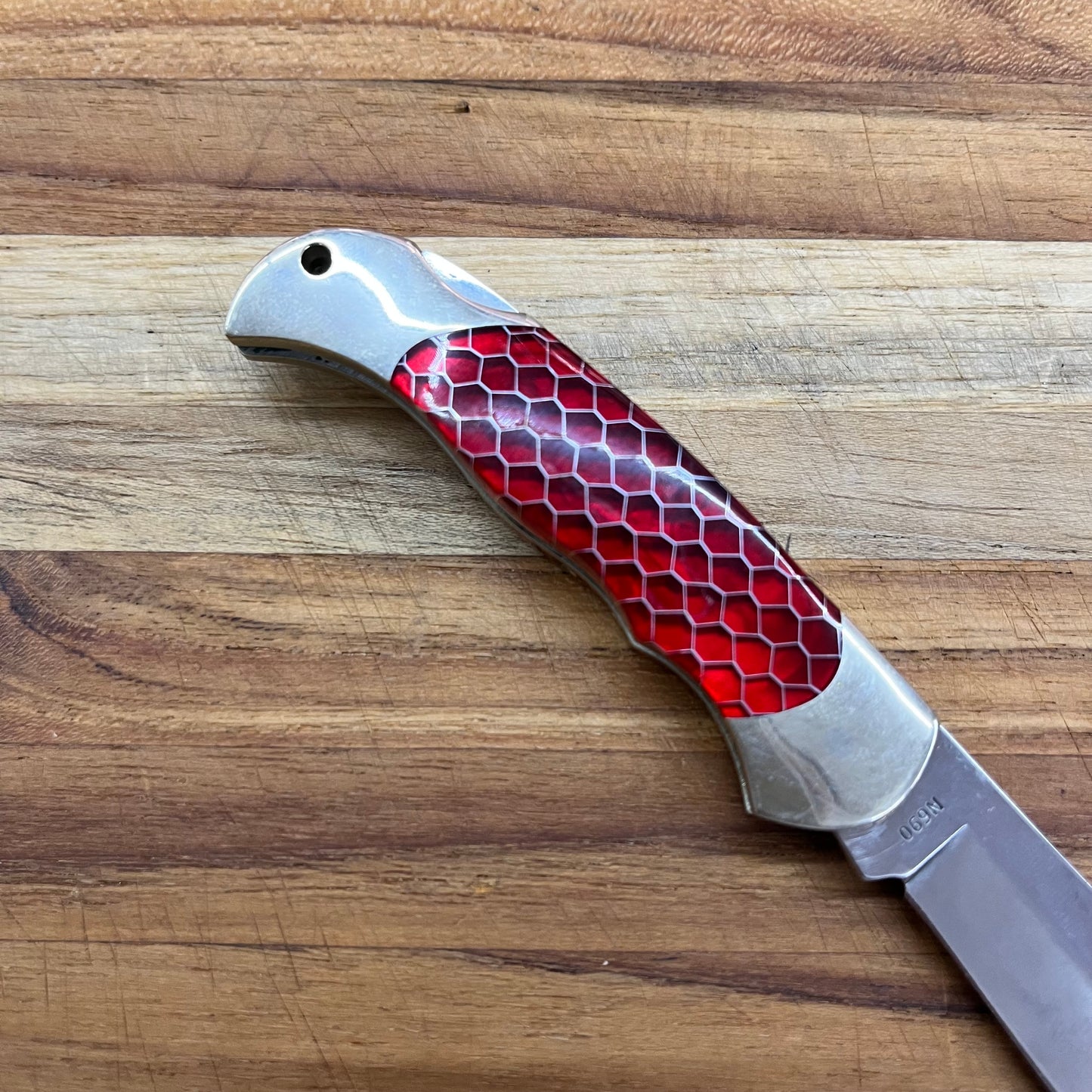 Boker Boyscout 3" Red Honeycomb