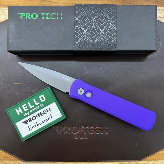 Pro-Tech Godson 3.15" Auto w/ Purple Handle
