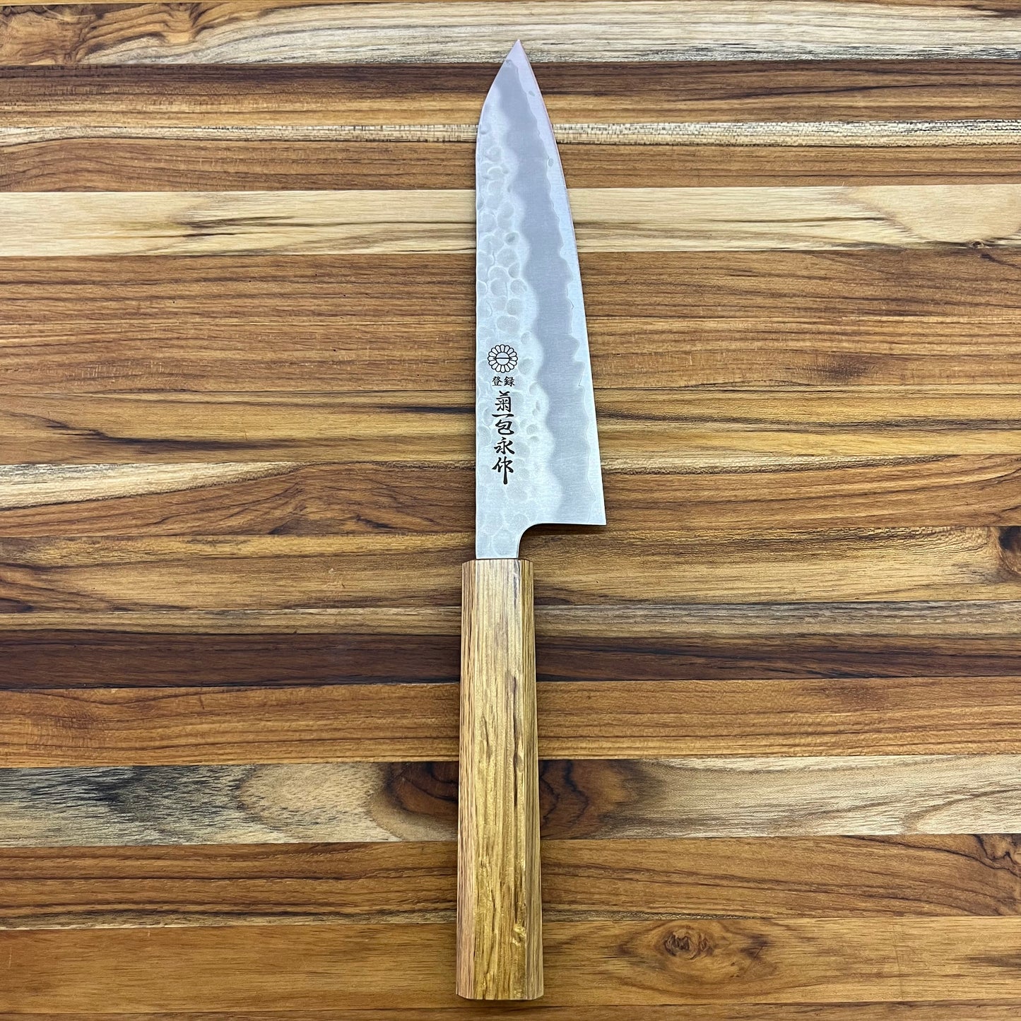 Kikuichi *LIMITED EDITION* Warikomi Tsuchime Carbon 180mm (7") Gyuto