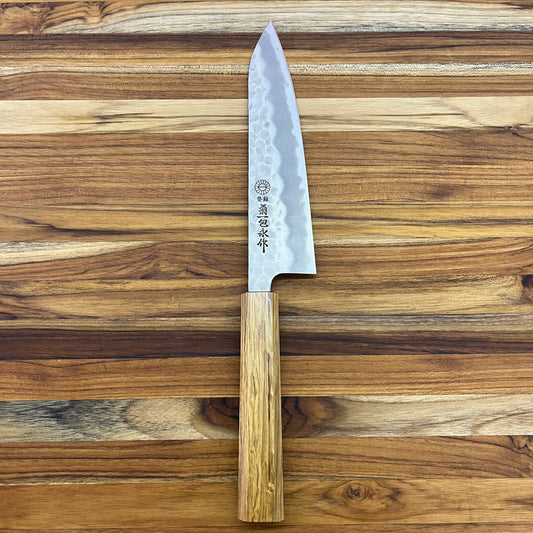 Kikuichi *LIMITED EDITION* Warikomi Tsuchime Carbon 180mm (7") Gyuto