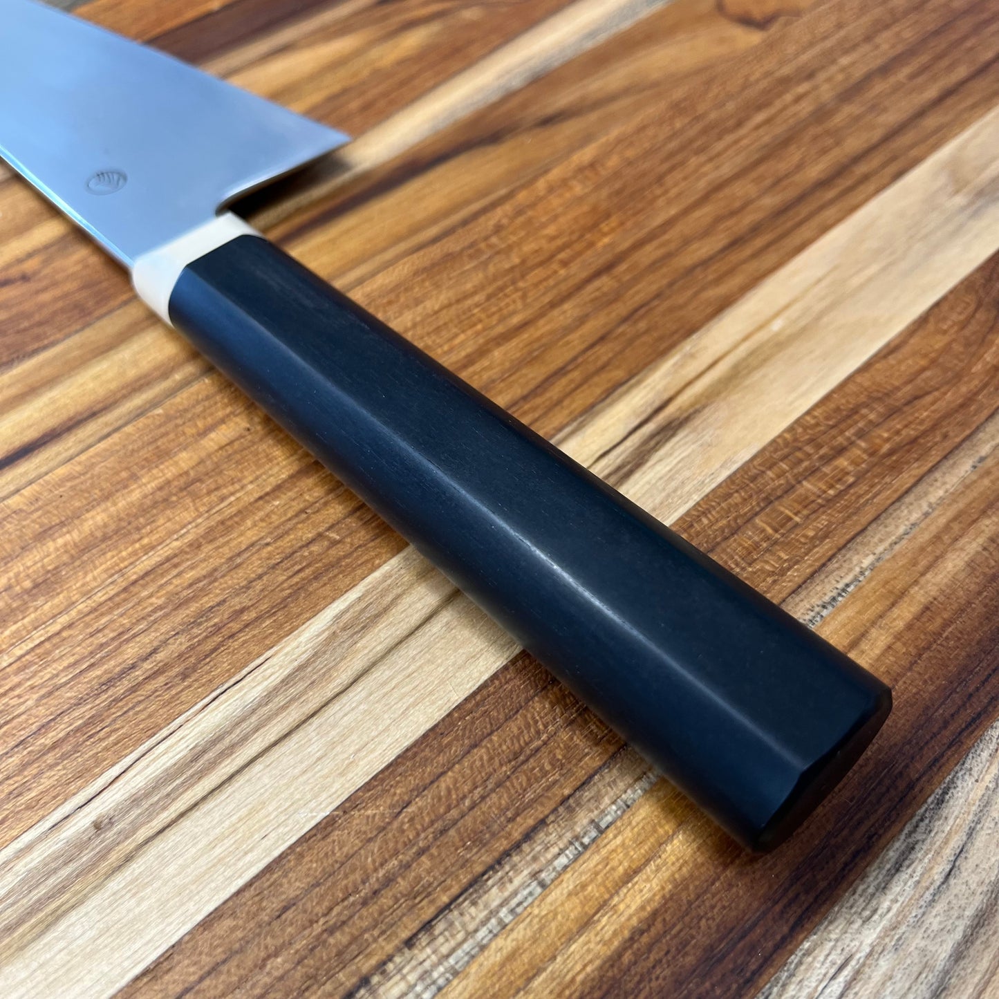 Enceladus 210mm (8.25") Gyuto w/ Gaboon Ebony & Paper Micarta Handle