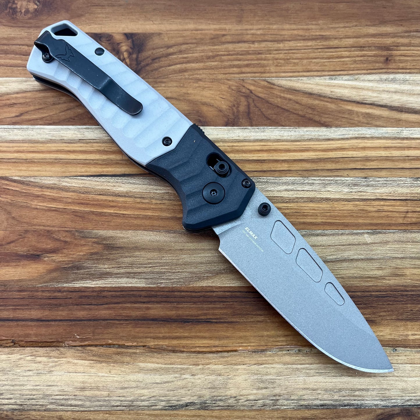 Benchmade PSK 3.5" Folding Knife w/ Tempest Gray & Storm Gray Grivory Handle