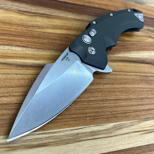 Hogue X5 4" Flipping Knife w/ OD Green Aluminum Handle