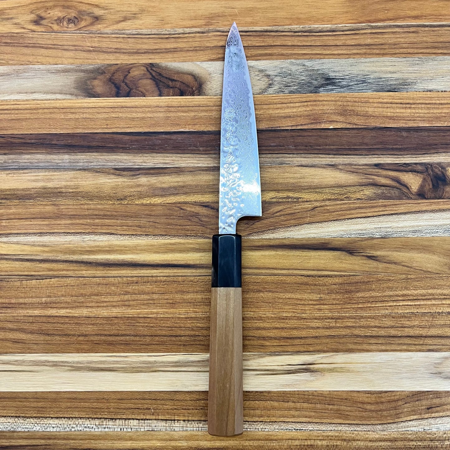 Kikuichi 67 Layer Mirror Damascus Tsuchime 135mm (5.25") Petty