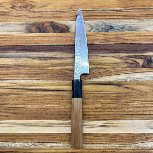 Kikuichi 67 Layer Mirror Damascus Tsuchime 135mm (5.25") Petty