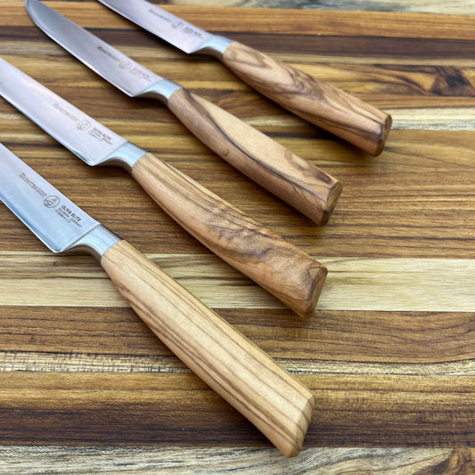 Messermeister Oliva Elite 4pc Steak Knife Set Fine Edge
