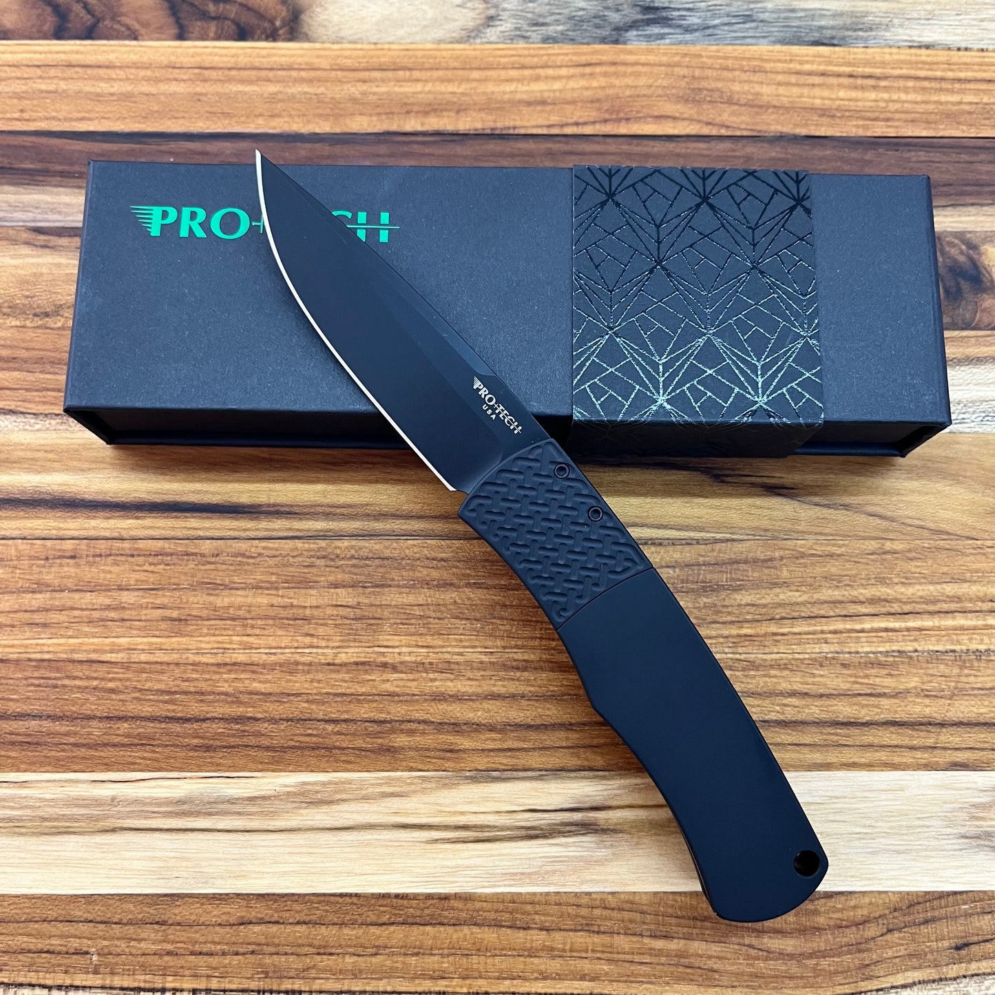 Pro-Tech Magic Whiskers 2" Auto w/ Black Aluminum Handle