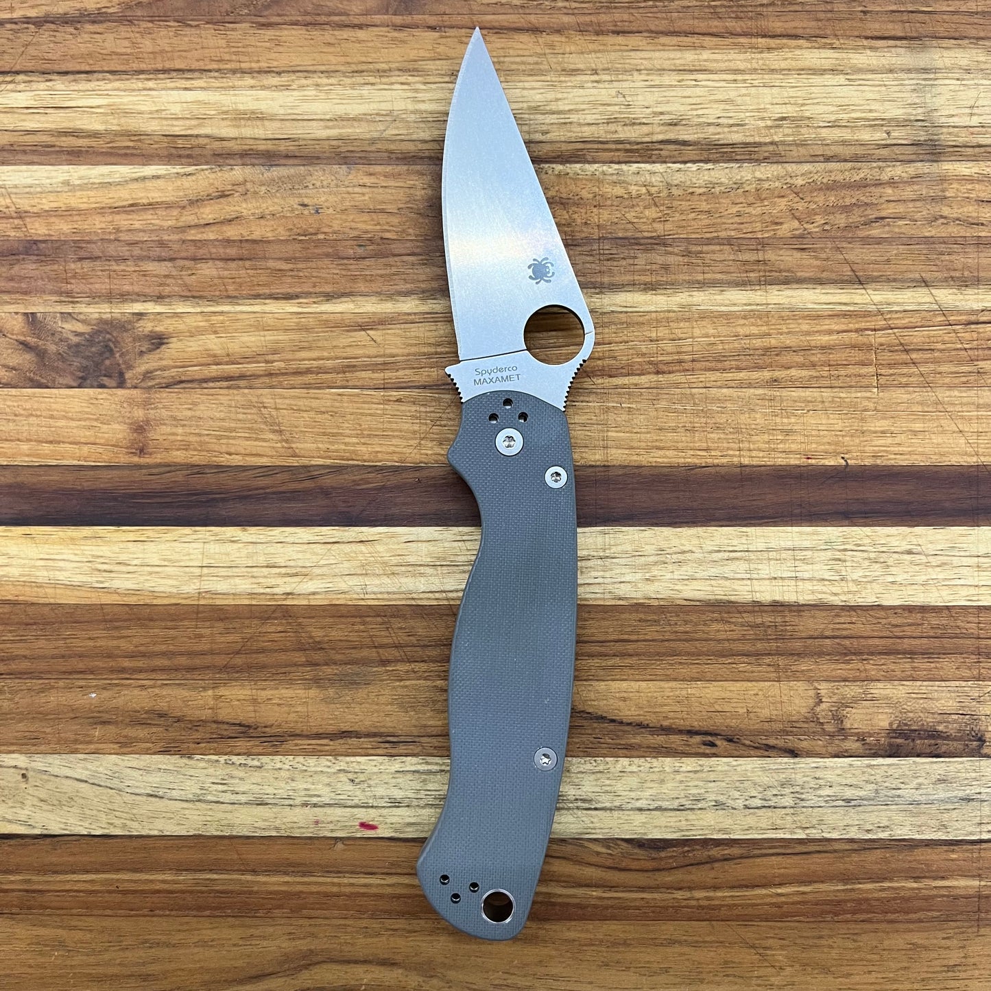 Spyderco Para Military 2 Maxamet Dark Grey G10 Folder