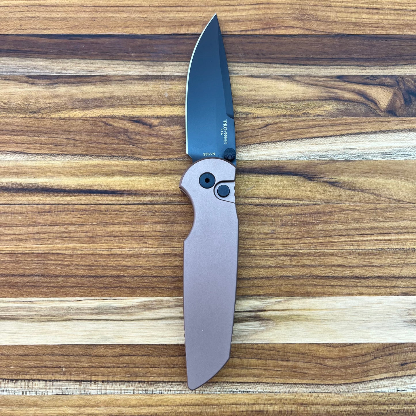 Pro-Tech TR-3 Integrity 3.5" Folding Knife w/ Solid FDE Aluminum Handle