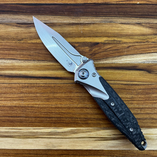 Microtech Socom Bravo Mini 3.5" Folding Knife w/ Ti Pivot & Titanium/Carbon Fiber Handle
