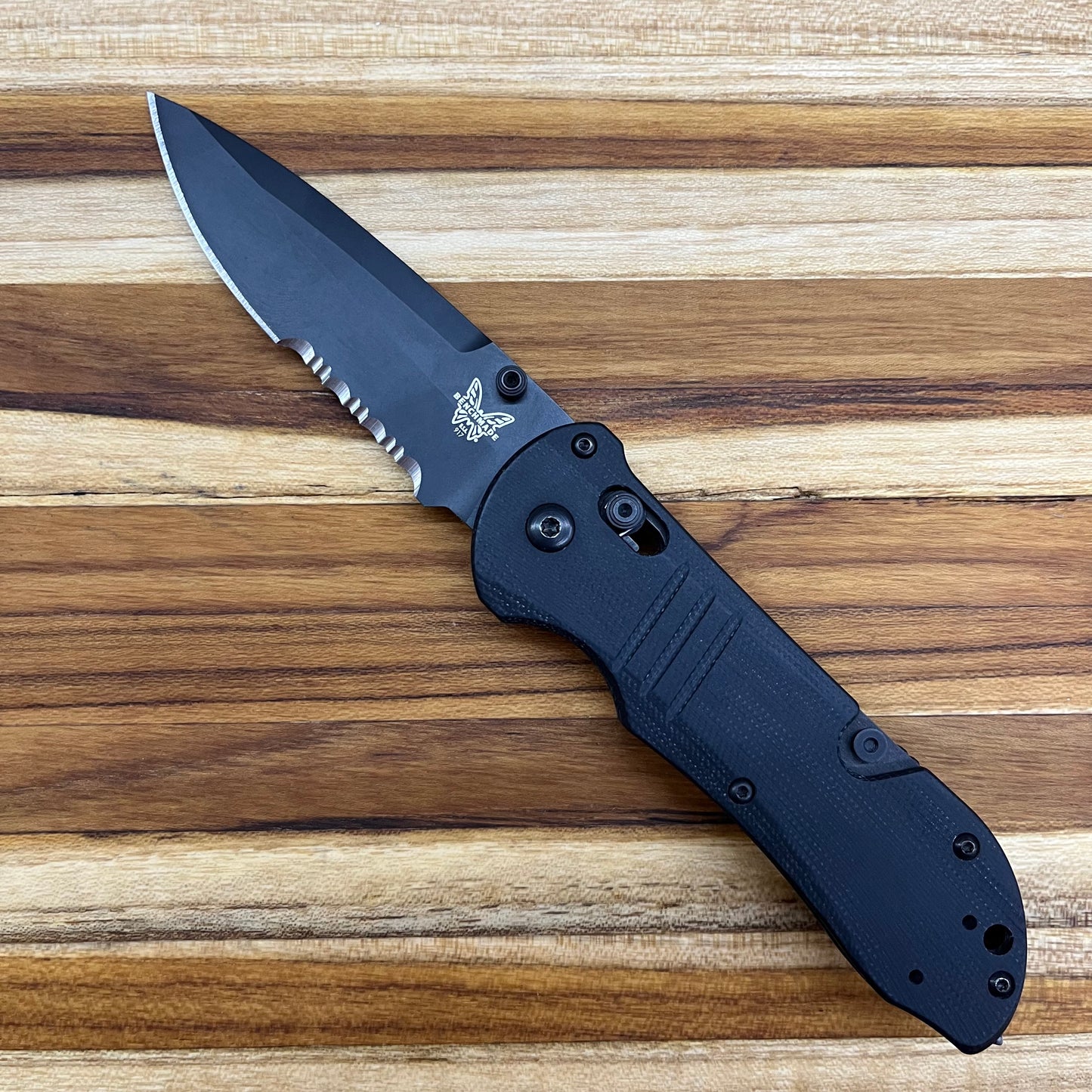 Benchmade Tactical Triage 3.5" All Black P/S Rescue Folding Knife