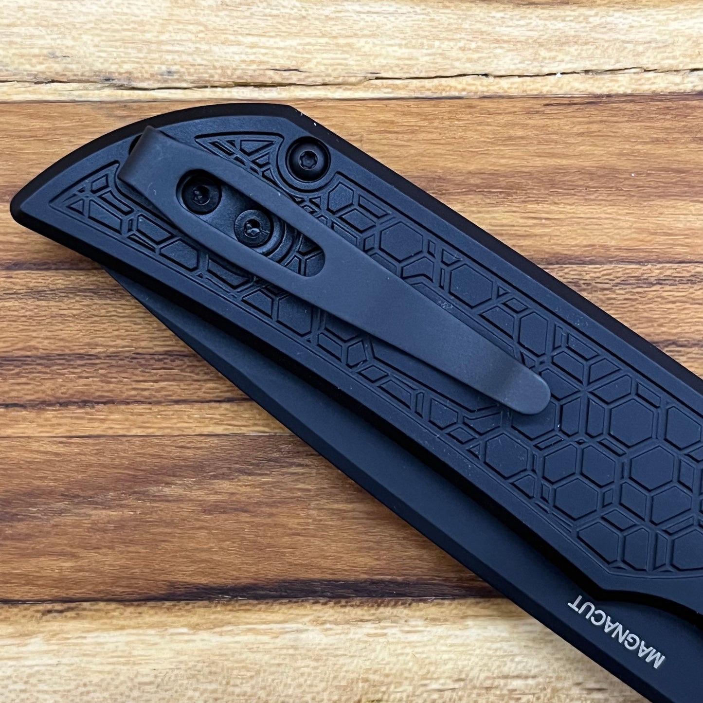 Pro-Tech Mordax 3.5" All Black Flipping Knife w/ Gridlock Texture