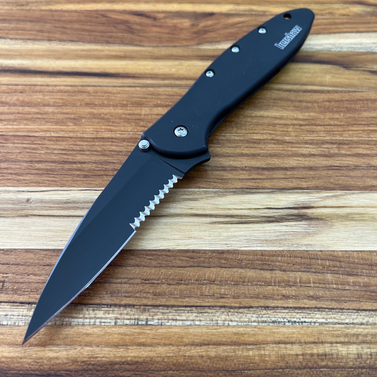 Kershaw Leek (P/S) 3" Flipping Knife w/ Black Blade & Aluminum Handle