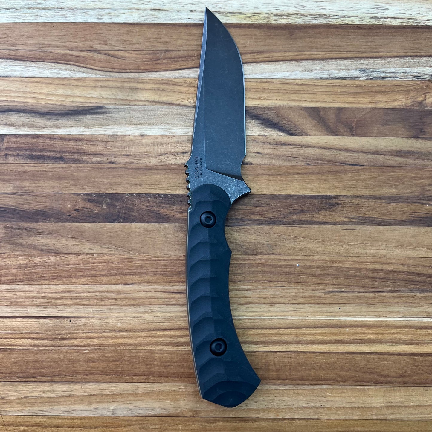 Toor Frontline 4" Bomber Black Brauler w/ Sheath