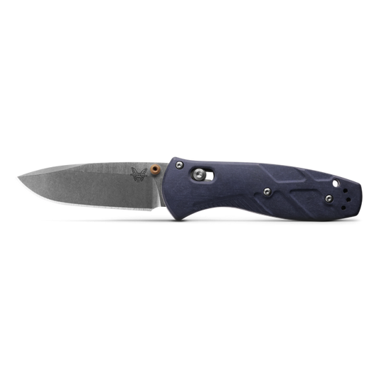Benchmade Mini Barrage 3" Folding Knife w/ Blue Canyon Richlite Handle