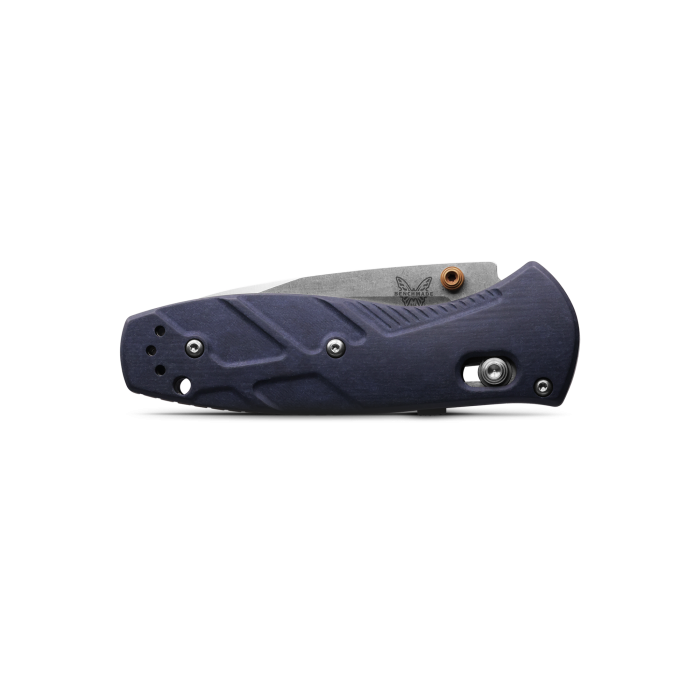 Benchmade Mini Barrage 3" Folding Knife w/ Blue Canyon Richlite Handle