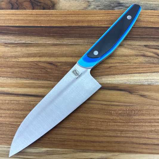 Patterson Forge Semi-Custom 120mm (4.75") Petty w/ Retro Blue TRD G10 Handle