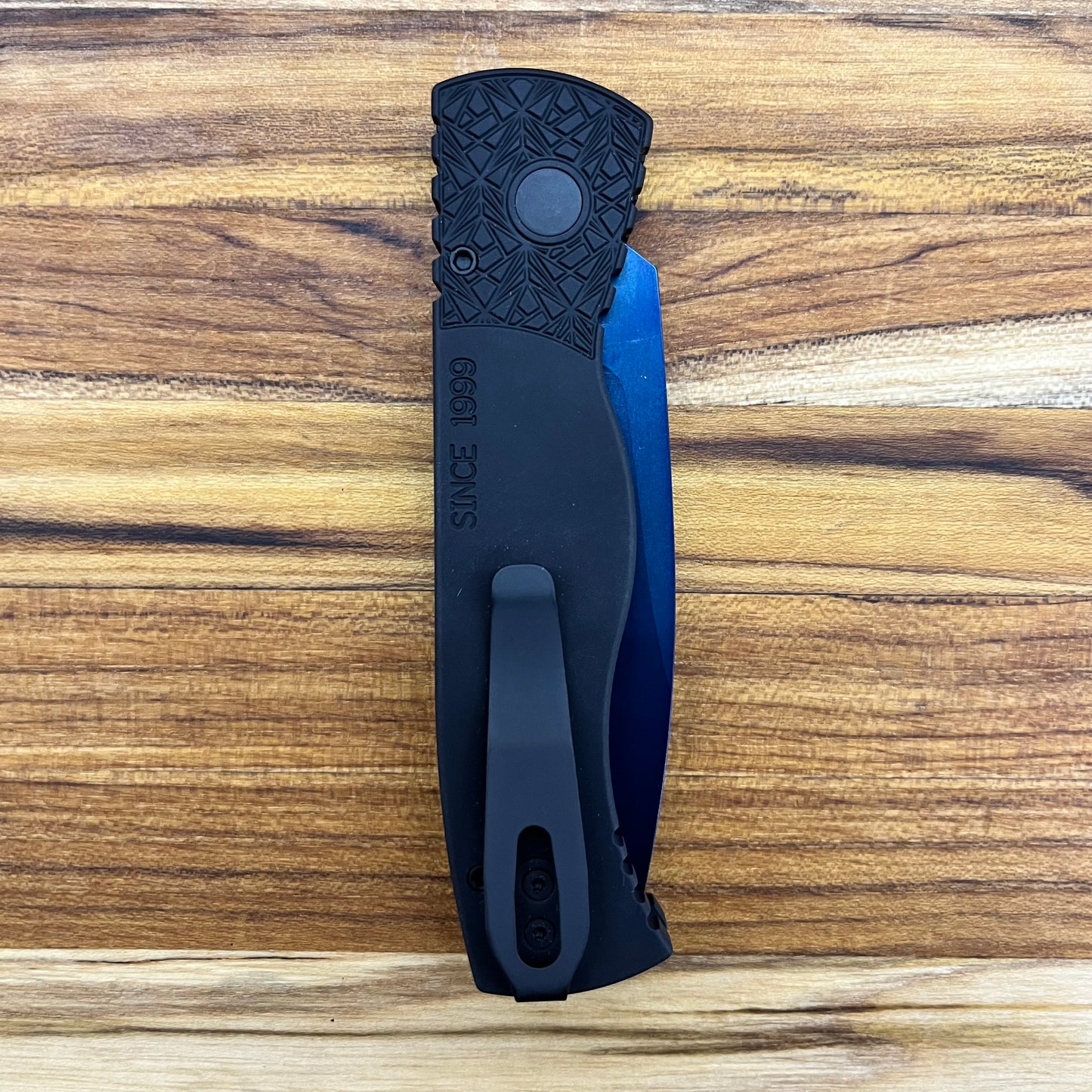 Pro-Tech TR-2 Nexus 3" Auto w/ Sapphire Blue Blade & Black Textured Handle
