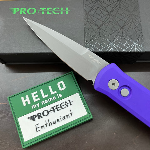 Pro-Tech Godson 3.15" Auto w/ Purple Handle