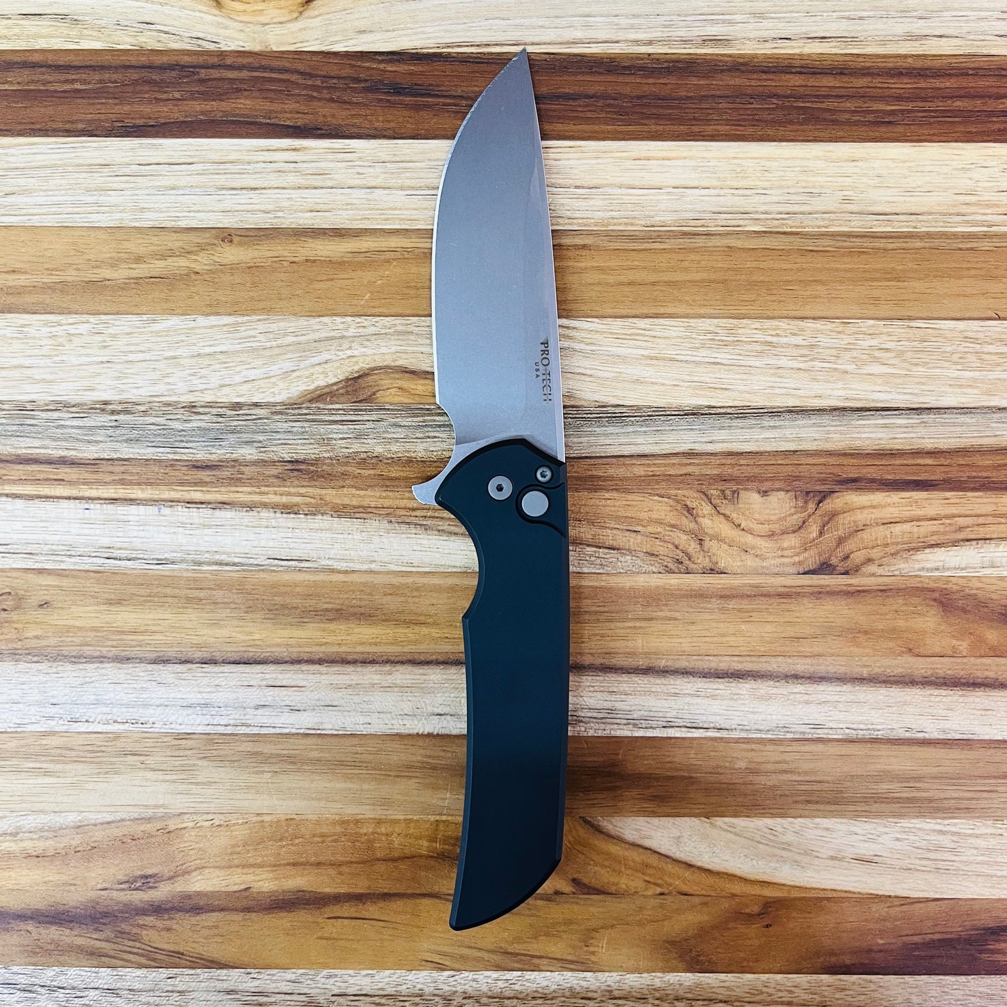 Pro-Tech Mordax 3.5" Flipping Knife w/ Black Aluminum Handle