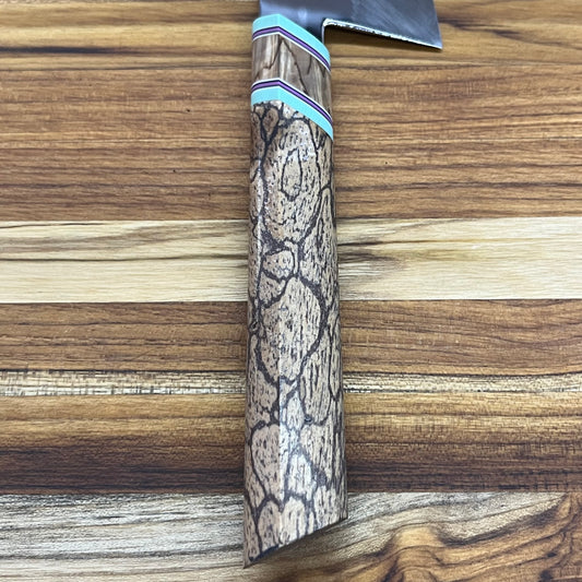 3rd Hill Customs 215mm (8.5") Gyuto w/ Spalted Cinnamon Handle