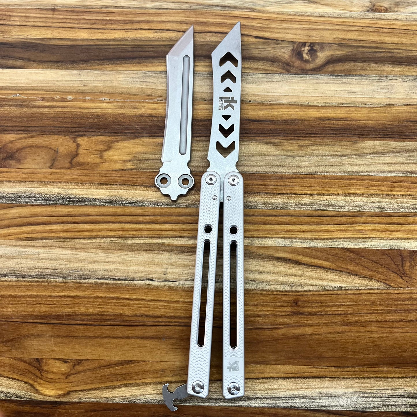 Instaknives Evolution Insta-Kit 5.25" Butterfly Knife w/ Trainer Blade & Parts