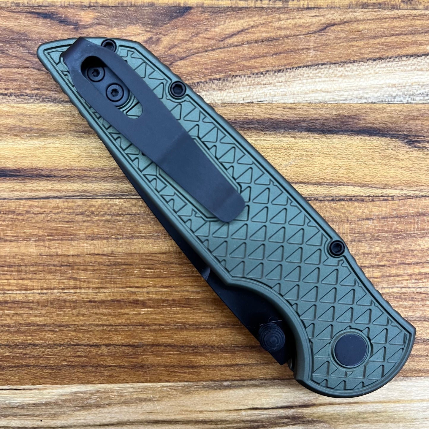 Pro-Tech TR-3 Integrity 3.5" Folding Knife w/ Green Relic Textured Handle