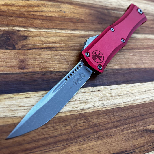 Microtech Hera II Mini S/E 3" OTF w/ Red Aluminum Handle