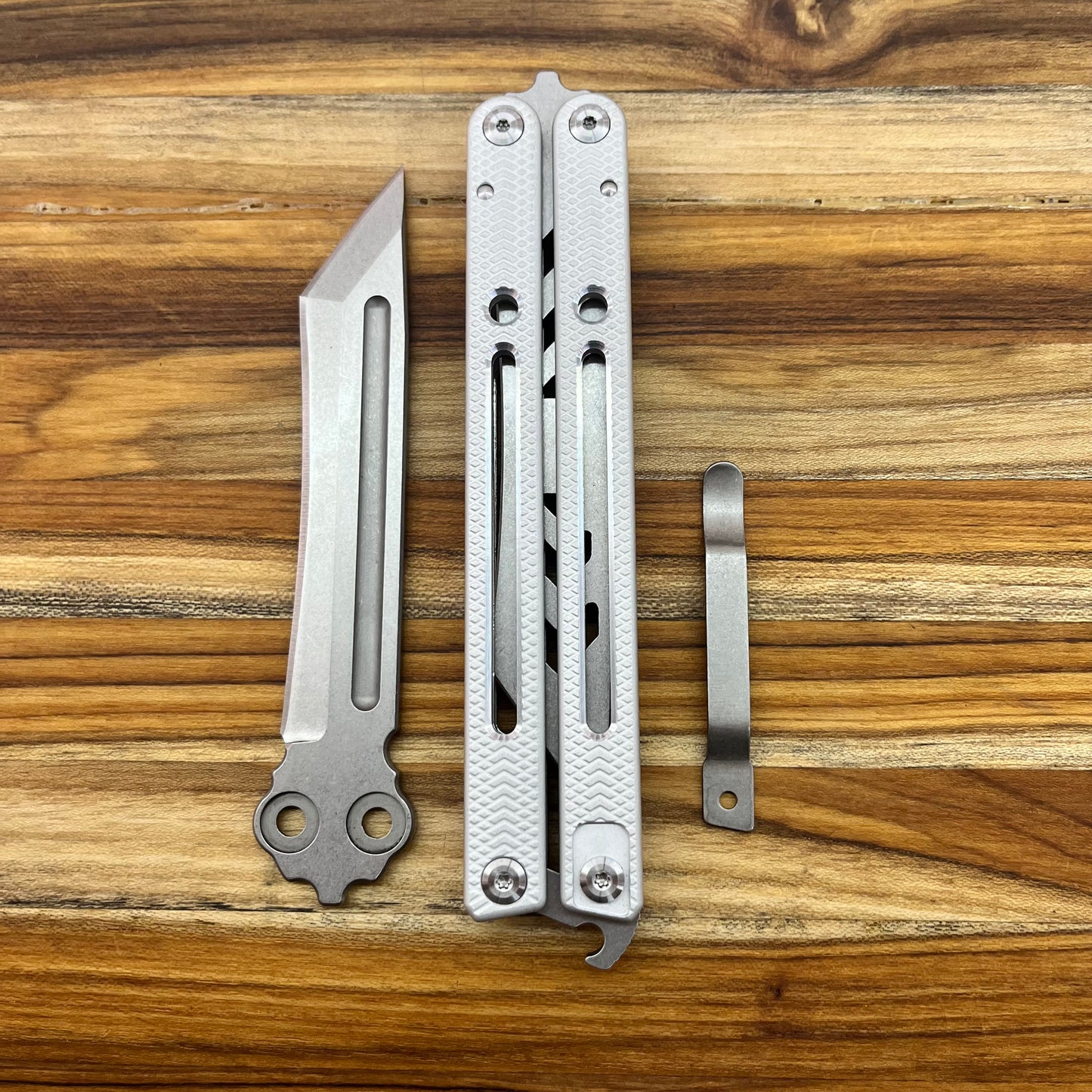 Instaknives Evolution Insta-Kit 5.25" Butterfly Knife w/ Trainer Blade & Parts